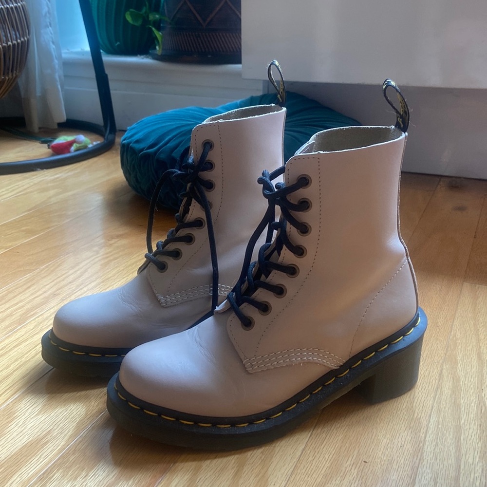 Sand colored Doc Martens